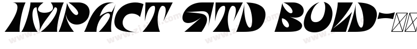 Impact Std Bold字体转换